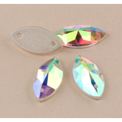 Pietre da cucire aurora boreale ovale - 1 pezzo