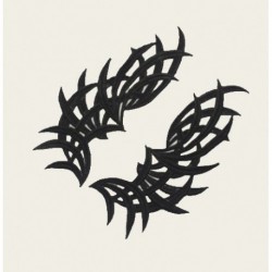 Appliczioni in pizzo nero