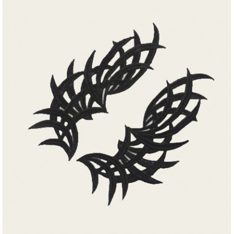 Appliczioni in pizzo nero